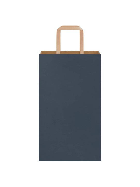 Paperikassit 50 kpl kahvoilla sininen 21x11x36 cm