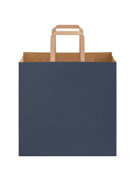 Paperikassit 50 kpl kahvoilla sininen 26x17x25 cm