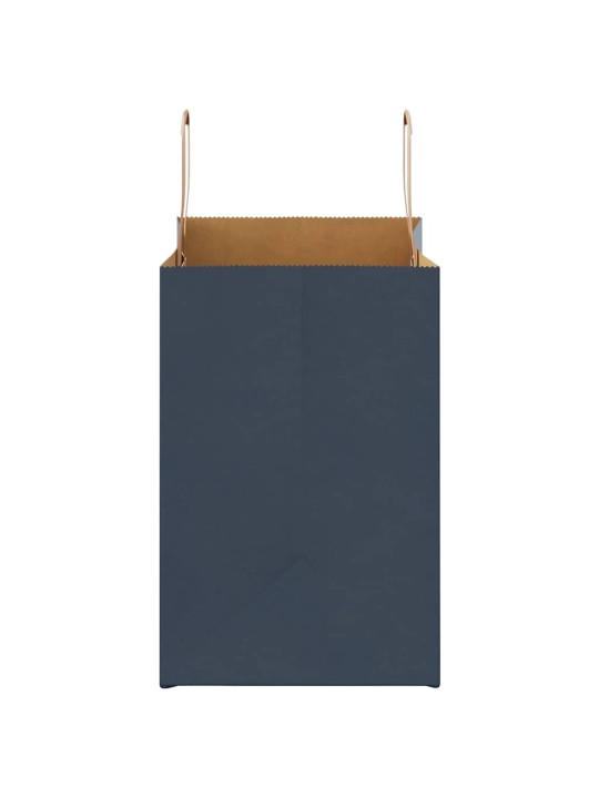 Paperikassit 50 kpl kahvoilla sininen 26x17x25 cm