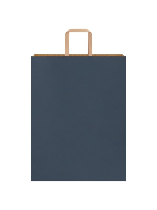 Paperikassit 50 kpl kahvoilla sininen 32x12x42 cm