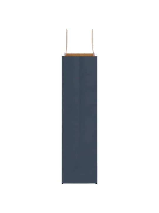 Paperikassit 50 kpl kahvoilla sininen 32x12x42 cm