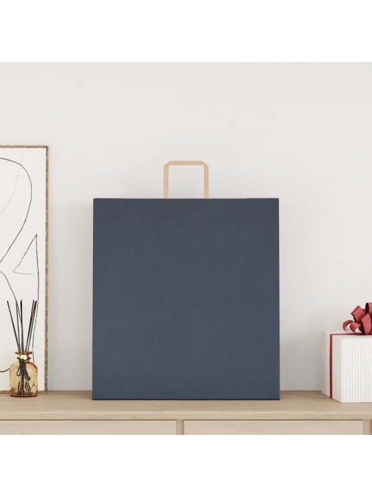 Paperikassit 50 kpl kahvoilla sininen 45x17x48 cm