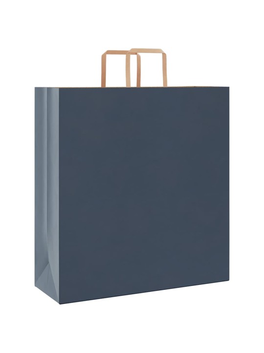 Paperikassit 50 kpl kahvoilla sininen 45x17x48 cm