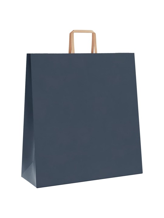 Paperikassit 50 kpl kahvoilla sininen 45x17x48 cm