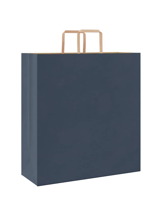 Paperikassit 50 kpl kahvoilla sininen 45x17x48 cm