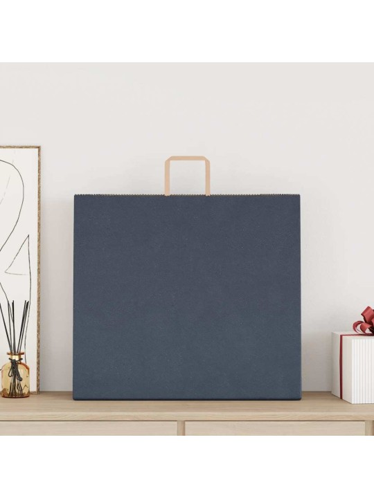 Paperikassit 50 kpl kahvoilla sininen 54x15x49 cm