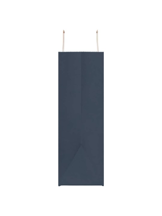 Paperikassit 50 kpl kahvoilla sininen 54x15x49 cm