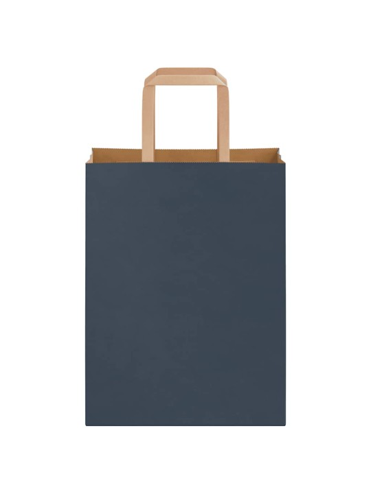 Paperikassit 250 kpl kahvoilla sininen 21x11x28 cm