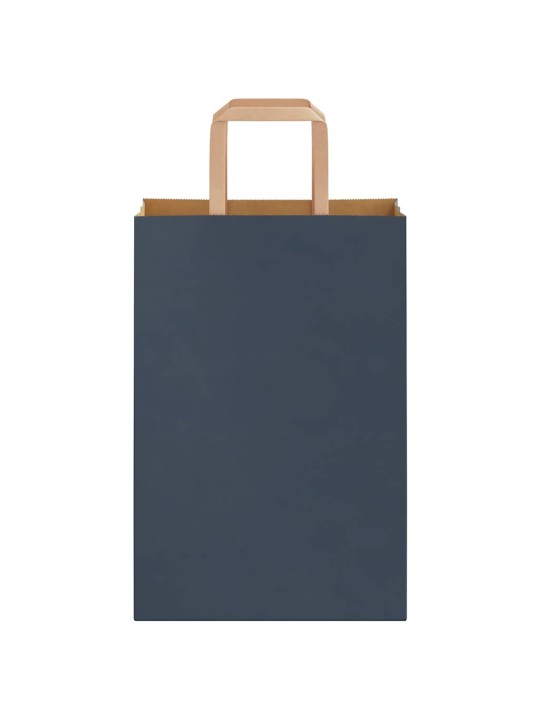 Paperikassit 250 kpl kahvoilla sininen 21x11x31 cm
