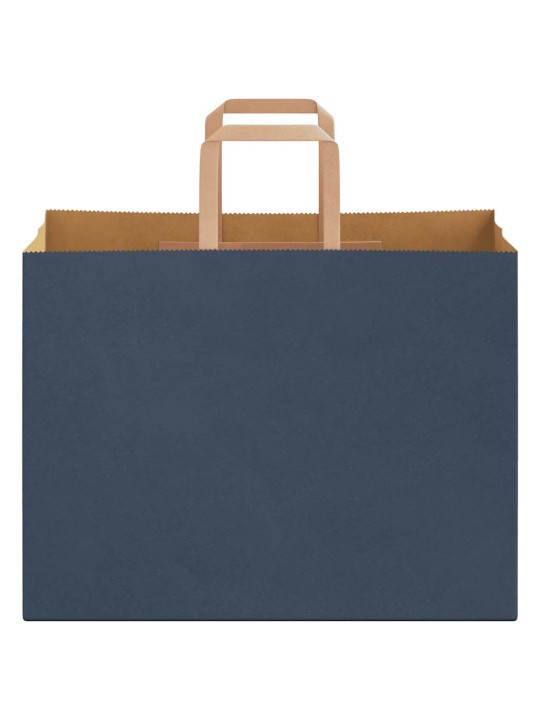 Paperikassit 250 kpl kahvoilla sininen 32x17x25 cm