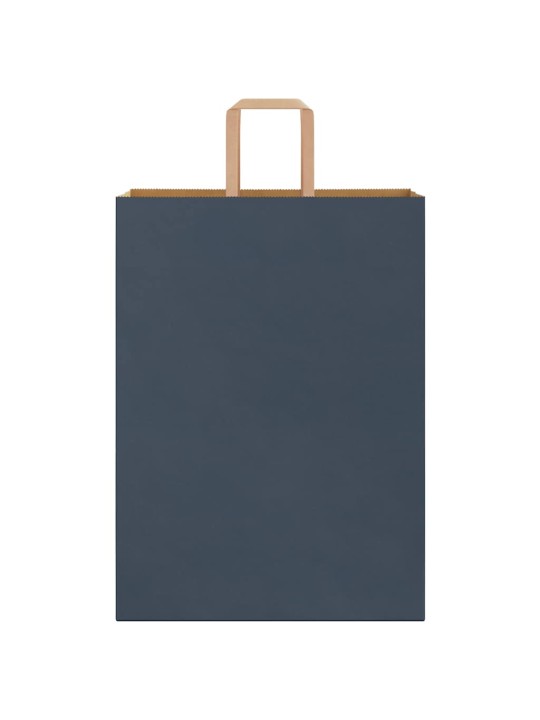 Paperikassit 250 kpl kahvoilla sininen 32x17x44 cm