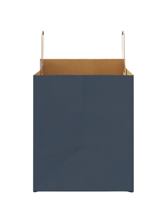 Paperikassit 250 kpl kahvoilla sininen 32x22x24 cm
