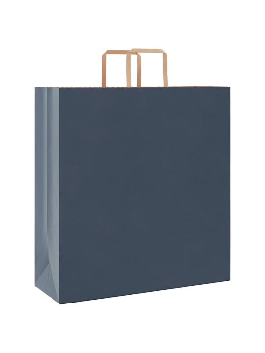 Paperikassit 250 kpl kahvoilla sininen 45x17x48 cm