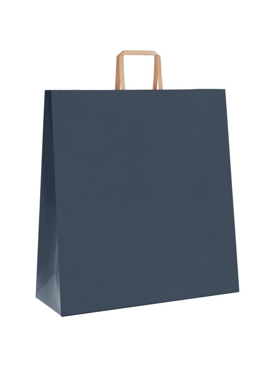 Paperikassit 250 kpl kahvoilla sininen 45x17x48 cm