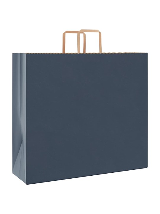 Paperikassit 250 kpl kahvoilla sininen 54x15x49 cm