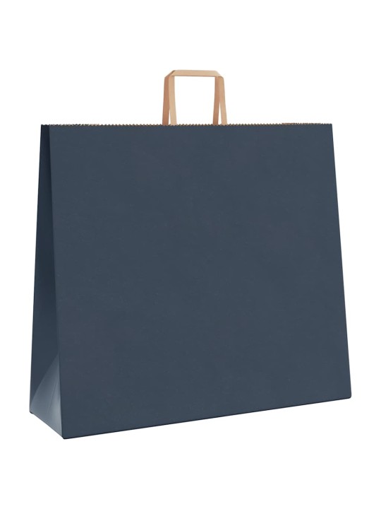 Paperikassit 250 kpl kahvoilla sininen 54x15x49 cm