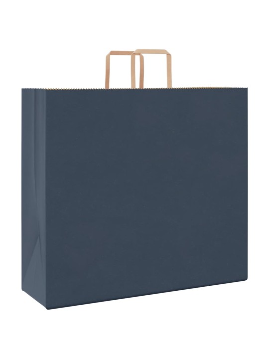 Paperikassit 250 kpl kahvoilla sininen 54x15x49 cm