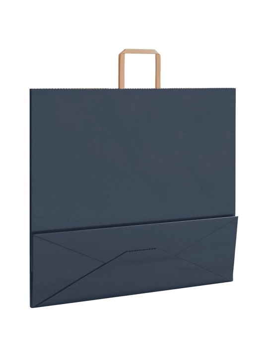 Paperikassit 250 kpl kahvoilla sininen 54x15x49 cm