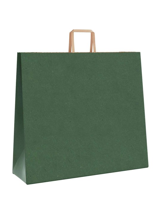 Paperikassit 250 kpl kahvoilla vihreä 54x15x49 cm