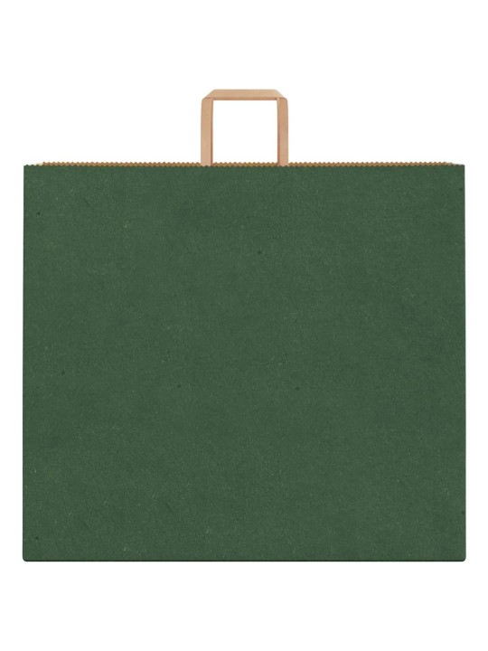 Paperikassit 250 kpl kahvoilla vihreä 54x15x49 cm