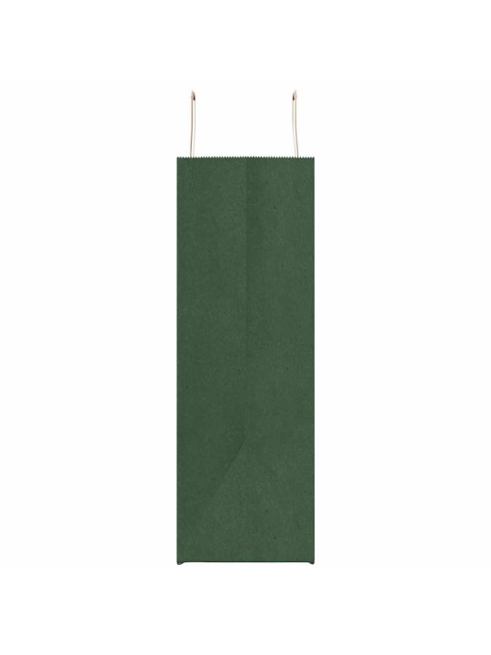Paperikassit 250 kpl kahvoilla vihreä 54x15x49 cm