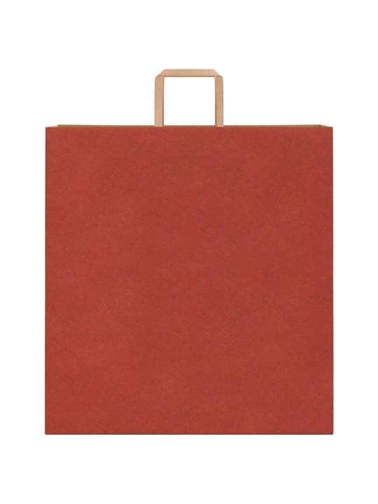 Paperikassit 50 kpl kahvoilla punainen 45x17x48 cm