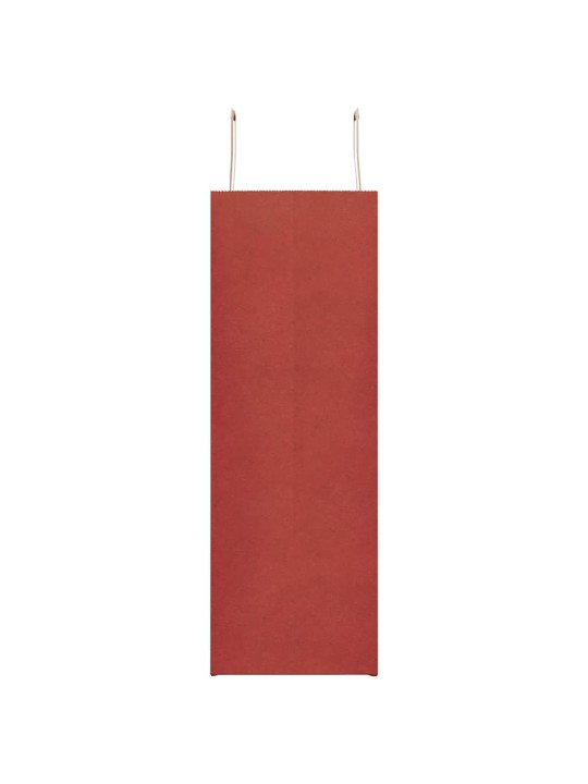 Paperikassit 50 kpl kahvoilla punainen 45x17x48 cm