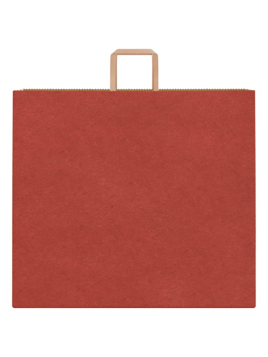 Paperikassit 50 kpl kahvoilla punainen 54x15x49 cm