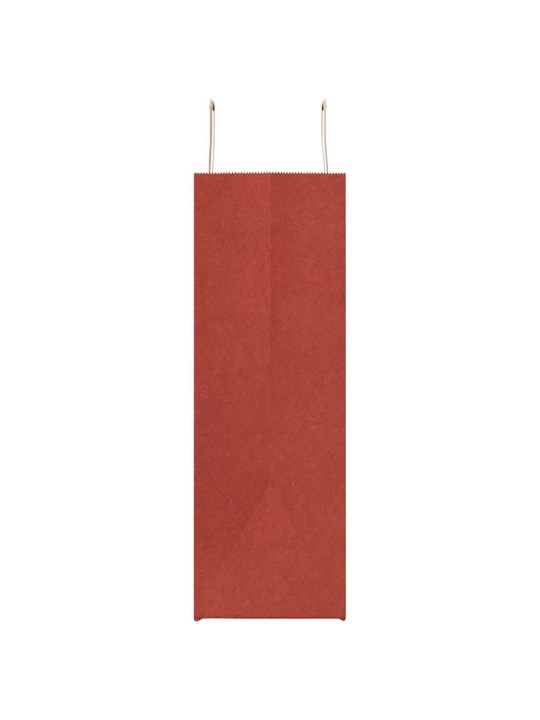 Paperikassit 50 kpl kahvoilla punainen 54x15x49 cm