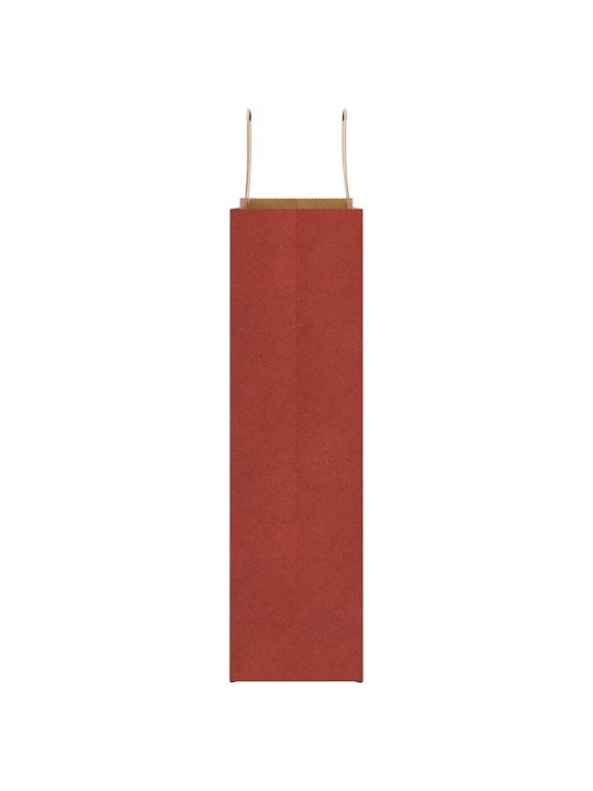 Paperikassit 250 kpl kahvoilla punainen 32x12x42 cm