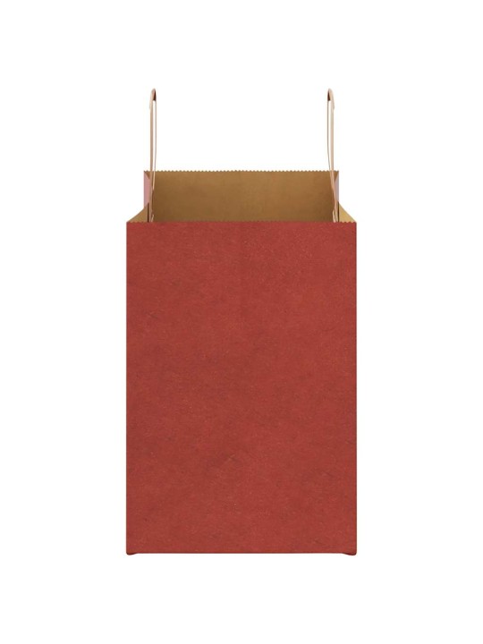 Paperikassit 250 kpl kahvoilla punainen 32x17x25 cm
