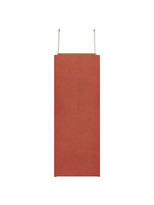 Paperikassit 250 kpl kahvoilla punainen 32x17x44 cm