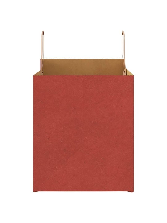 Paperikassit 250 kpl kahvoilla punainen 32x22x24 cm