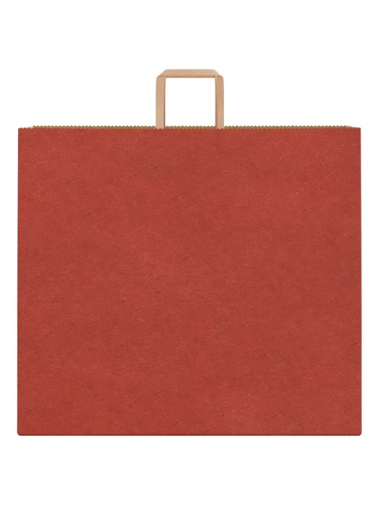 Paperikassit 250 kpl kahvoilla punainen 54x15x49 cm
