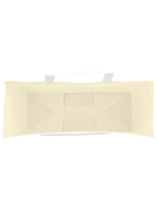 Paperikassit 50 kpl kahvoilla keltainen 32x12x42 cm