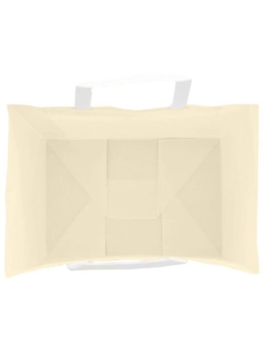 Paperikassit 50 kpl kahvoilla keltainen 32x22x24 cm