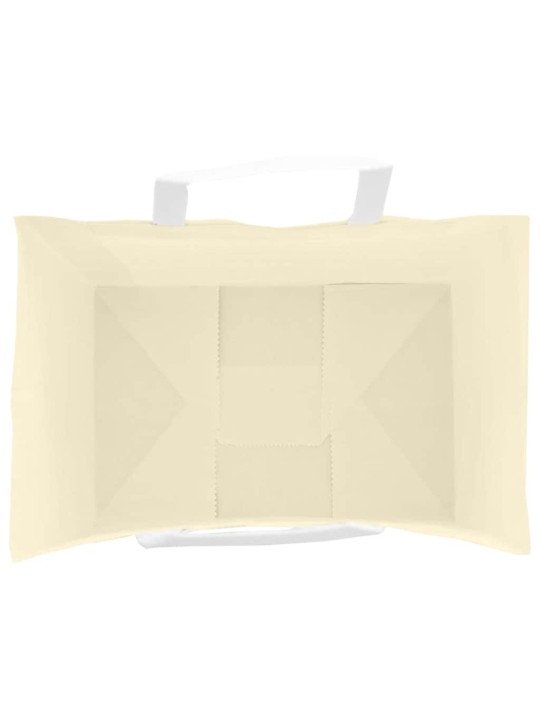 Paperikassit 50 kpl kahvoilla keltainen 32x22x28 cm