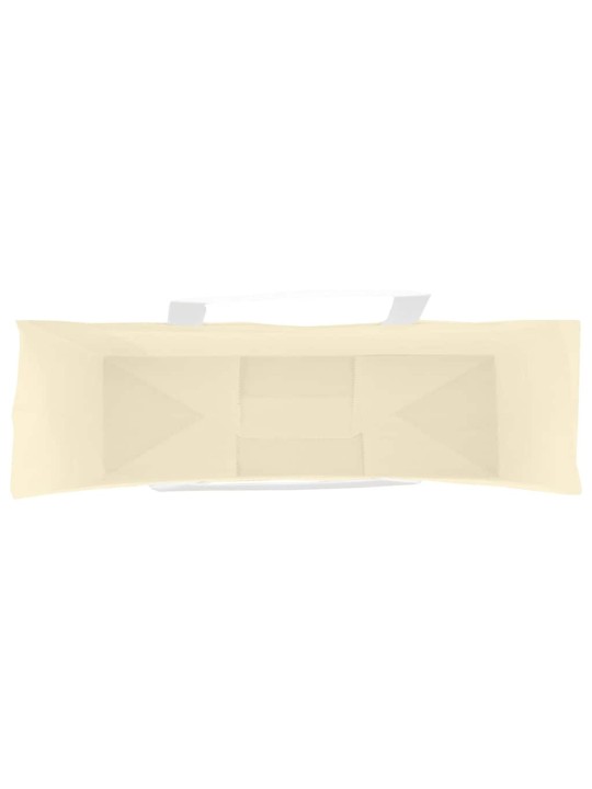 Paperikassit 50 kpl kahvoilla keltainen 54x15x49 cm