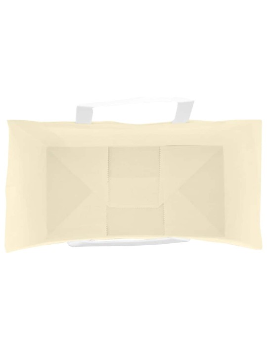 Paperikassit 250 kpl kahvoilla keltainen 32x17x25 cm