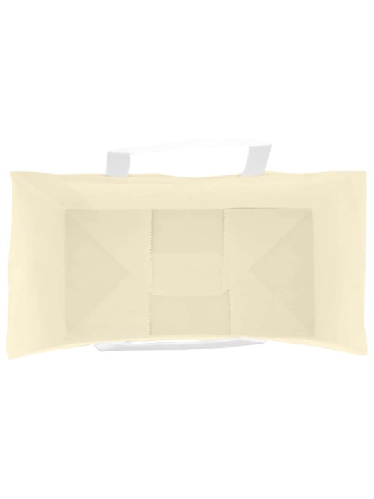 Paperikassit 250 kpl kahvoilla keltainen 32x17x44 cm