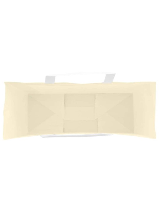 Paperikassit 250 kpl kahvoilla keltainen 45x17x48 cm