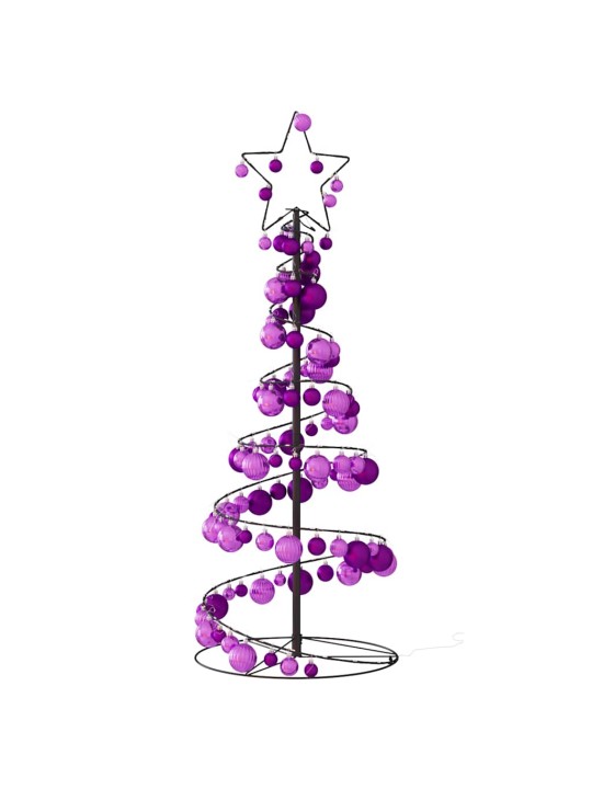 Led joulukuusi koruilla 80 lediä lämmin valkoinen 120 cm