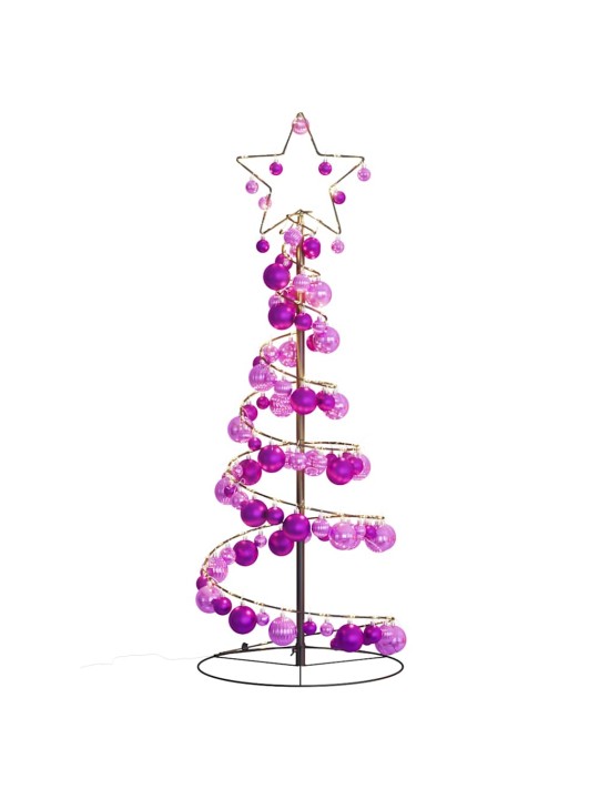 Led joulukuusi koruilla 80 lediä lämmin valkoinen 120 cm