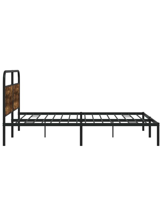Metallinen sängynrunko ilman patjaa savutammi 200x200 cm