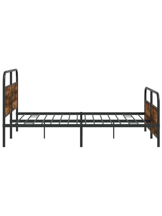 Metallinen sängynrunko ilman patjaa savutammi 200x200 cm