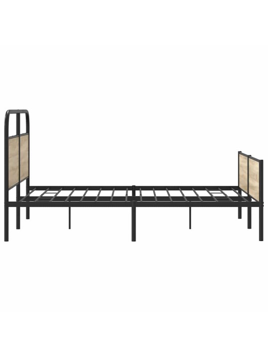 Metallinen sängynrunko savutammi 180x200 cm