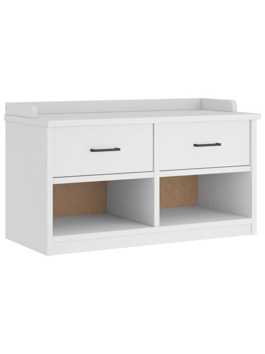 Eteisen penkki SANDNES valkoinen 87x40x50 cm täysi mänty