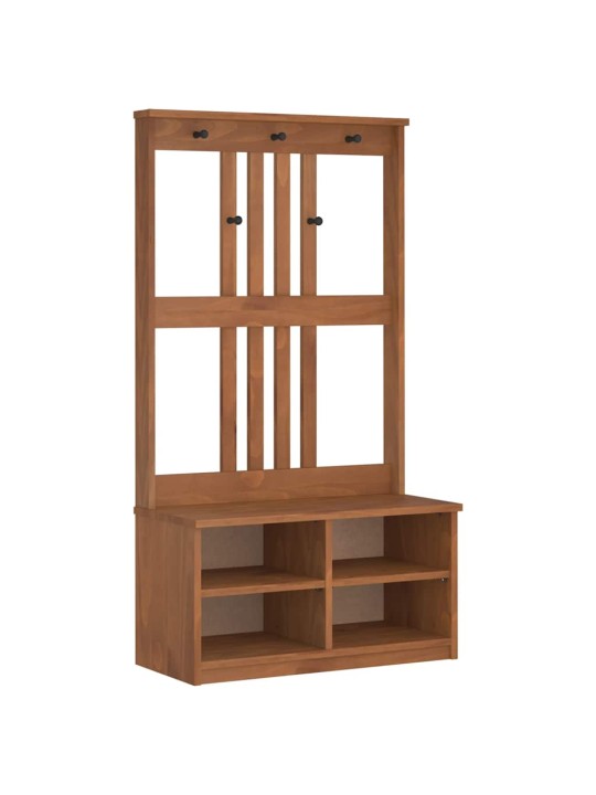 Hallin puu SANDENS 87x40x159,5 cm täysi mänty