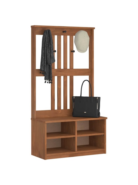 Hallin puu SANDENS 87x40x159,5 cm täysi mänty