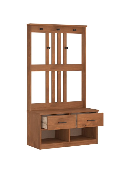 Hallin puu SANDENS 87x40x159,5 cm täysi mänty